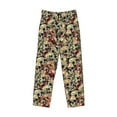 thumbnail image 2 of Vsdgher Skulls1 Print Mens Pajama Pants Sleep & Lounge Pants, PJ Bottoms With elastic waistb and Pockets, 2 of 5