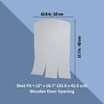 thumbnail image 4 of TRIXIE natura 12.6 x 17.7" Vinyl Door Flaps for Wooden Outdoor Dog Houses, Clear Plastic, 4 of 6