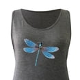 thumbnail image 6 of HAPIMO Women's Summer Tank Tops Casual Loose Fit Camis Vest Dragonfly Print Tops Sleeveless Shirts for Girls Scoop Neck Blouse Daily Basic Camisole Rollbacks Gray S, 6 of 6