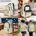 thumbnail image 3 of Kuiaobaty 3 Pcs Backpack and Lunch Bag Set for Boys Girls Portable Insulated Lunch Box with Pencil Case 17 Inch Bookbags and Pencil Pouch with Zipper for School Picnic, Dinosaur Palm Tree Print, 3 of 7