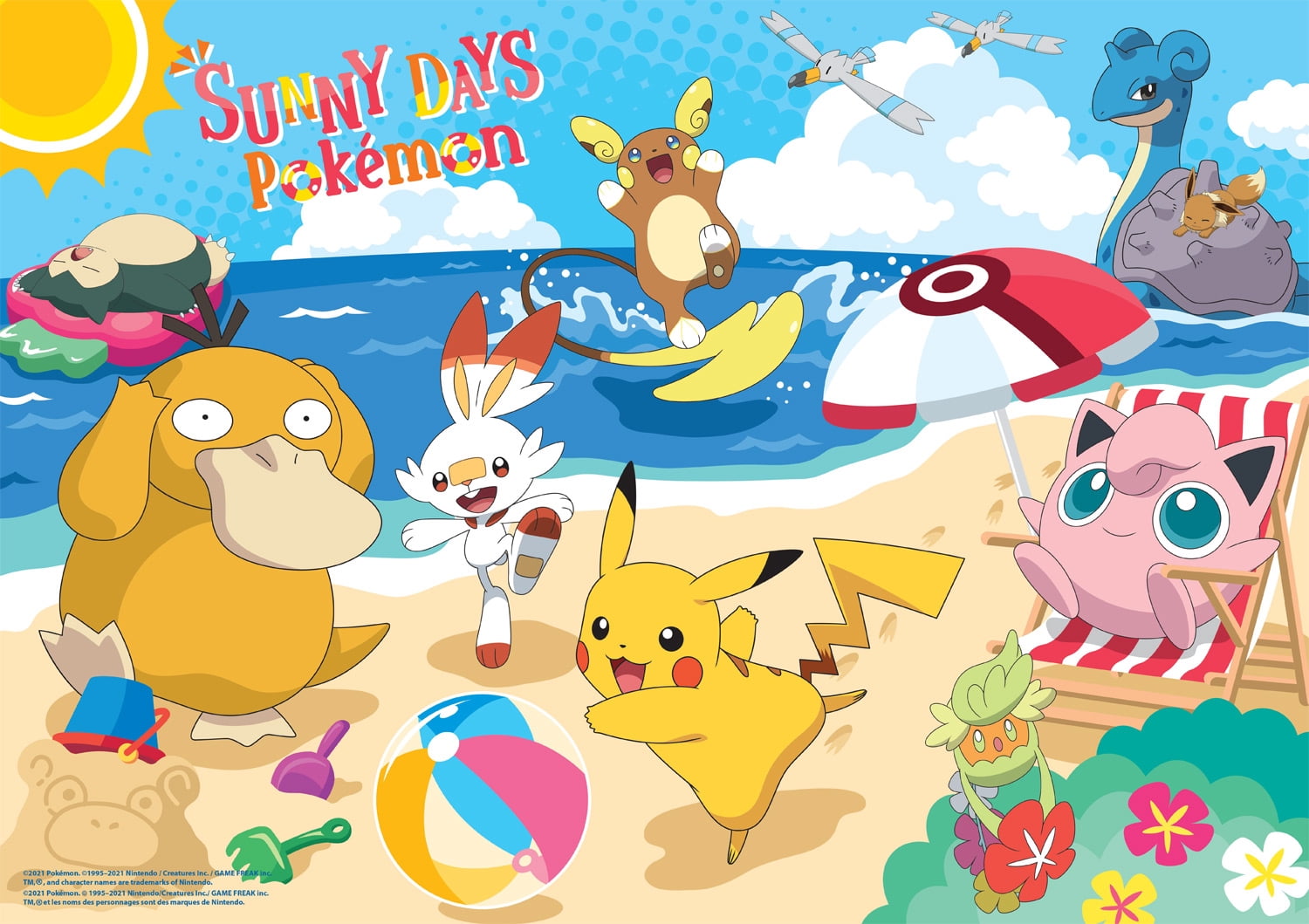 Buffalo Games 500-Piece Beach Pokémon Interlocking Jigsaw Puzzle