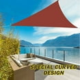 thumbnail image 6 of 2WIN2BUY 8x8x8ft Sun Shade Sail for Patio,420D Heavy Duty Triangle Outdoor Sunshades,98% UV Block Waterproof Canopy for Garden Yard,Off-white, 6 of 8