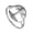 silver, variant on Women's Stainless Steel Simple Hollow Tree of Life Ring Silver Size 7