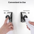 thumbnail image 4 of 3 Pieces Self Adhesive Dish Towel Holder Grabber Kitchen Towel Hook Wall Mount Towel Hangers Holders Non-Drilling Push Towel Holder use in Bathroom Ki, 4 of 5