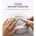 thumbnail image 4 of MelodySusie Mini Nail Dust Collector,HProA 6000RPM Portable Suction Vacuum Fan with 30 Pcs Filter Papers,White, 4 of 9