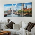 thumbnail image 2 of COMIO  Canvas Wall Art Hamburg Germany Posters Pictures Wall Decor City Landscape Canvas Prints、For Living Room、Bedroom、Office 12''x16''X3 Panels, 2 of 4