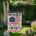 thumbnail image 5 of 4th of July God Bless America Garden Flag,12 X 18 Inch Double Sided Strip and Star Heart Burlap Flags for Independence Day,Patriotic Rustic Memorial Day Banner for Yard Outdoor Holiday, 5 of 7