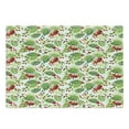 thumbnail image 1 of Rowan Cutting Board, Green Leaves Wild Mountain Fruits Raceme Continuous Seasonal Pattern, Decorative Tempered Glass Cutting and Serving Board, Large Size, Apple Green Fern Green, by Ambesonne, 1 of 1
