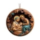 thumbnail image 4 of Colgante de Navidad del Día de la Natividad Decoración de Pascua Madera Jesús Belén Estilo A, 4 of 9