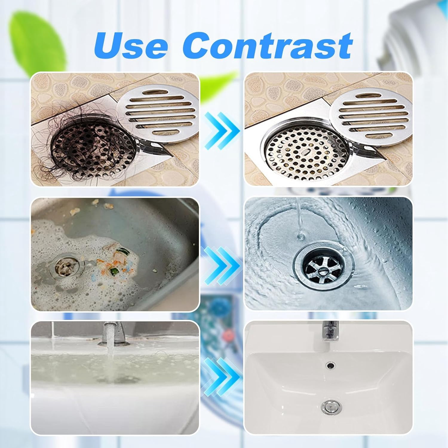 Peachloft Drain Cleaner, Multi-functional Pipe Unclogging Agent, Universal for Kitchen Bathroom Shower Pipes