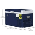 thumbnail image 3 of HOMCOM Dual Zone Car Fridge Freezer, 12/24V DC and 100V-240V AC, 32 Quart, 3 of 9