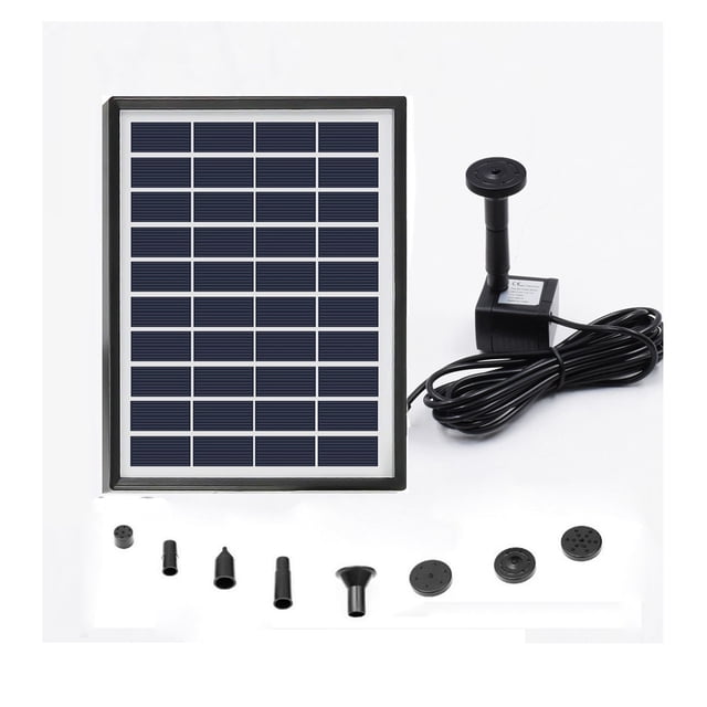 Upgraded Solar Fountain Pond Pump Kit With Stake, Solar Powered Water Fountain Pump For Bird Bath, Garden, Backyard, Pool ,High Efficiency