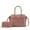 Pink, variant on MKF Collection Isla Women's Satchel Bag with wallet Crocodile Vegan Leather Shoulder Bag 2Pcs Handbag Purse by Mia K - Cognac