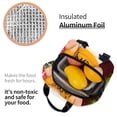 thumbnail image 6 of Lsque Sml Jeffy Print Insulated Lunch Bag with Thick Aluminum Foil Lunch Tote Bag with Front Pocket for Men and Women, Ideal for Work, School, Picnics, and Travel, 6 of 8