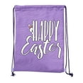 thumbnail image 2 of Easter Basket Backpack Bulk Cotton Drawstring Cinch Bags Easter Bunny Gift Bags - Peaking Bunny, 2 of 2