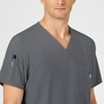 thumbnail image 5 of Wink W123 Men's V-Neck Scrub Top, Pewter, 3X Womens, 5 of 6