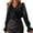 #0474-Black, variant on Uoodti Women's Long Sleeve Tops Ruffle V Neck Chiffon Blouse Fall Outfits Trendy Work Shirts Gift Dressy Casual