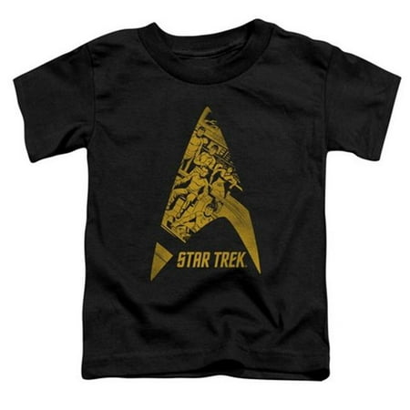 

Trevco Star Trek-Delta Crew - Short Sleeve Toddler Tee - Black- Large 4T