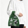 thumbnail image 2 of Unique Bargains 1 Pc Knitted Wrist Bag Cute Animal Pattern Gift Bag Green, 2 of 5