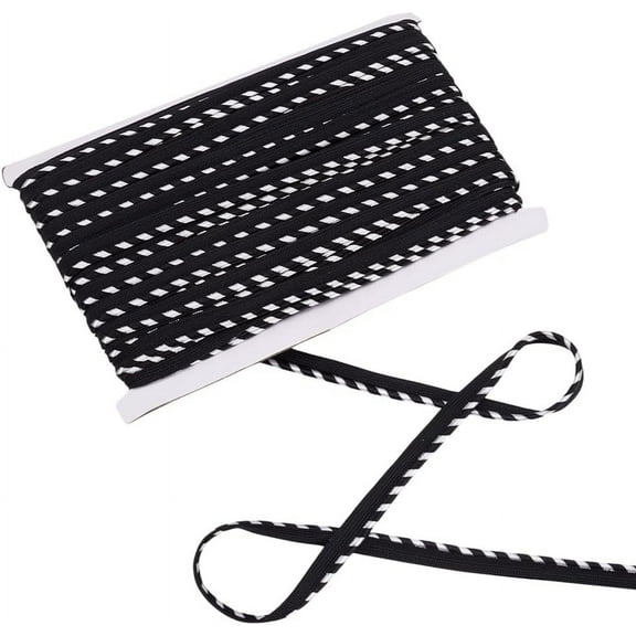 1 Bundle 50 Yards Polyester Chenille Furry Lip Cord Trim Piping Trim Pillow Cord Edge Trim for Upholstery Edge Decoration Black 11~12mm Material: Polyester