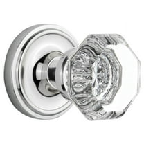 Nostalgic Warehouse Clawal_Dp_Nk Vintage Luxe Waldorf Lead Crystal Octagon Dummy Door Knob