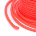 thumbnail image 2 of 1Roll Hollow Pipe PVC Tubular Synthetic Rubber Cord Wrapped Around White Plastic Spool Orange Red 2mm about 54.68 yards, 2 of 3