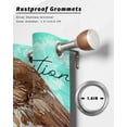 thumbnail image 6 of nqOlkjepod Outdoor Curtains for Patio Waterproof, Brown Bird Outdoor Privacy Panels Grommet, Music Farmhouse Animals Country Teal Blackout Outside Curtains for Porch/Cabana/Pergola 54"x108", 1 Panel, 6 of 8