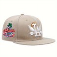 thumbnail image 1 of Winged Letter Embroidery Baseball Cap Hip Hop Breathable Snapback Hats Solid Color, 1 of 5