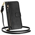 thumbnail image 1 of Case For Samsung Galaxy S26 Ultra/S26 Plus/S26, PU Leather Shell With Adjustable Detachable Lanyard Card Slot Kickstand Cover, 1 of 6