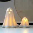 thumbnail image 5 of Ensemble de Figurines Décoratives en Céramique LED 2 Pcs pour Ambiance, 5 of 5
