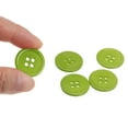 thumbnail image 4 of Uxcell 10Pcs 32L Sewing Buttons 4/5"(20mm) Resin Round Flat 4-Hole Craft Buttons for Sewing Clothing DIY, Green, 4 of 5