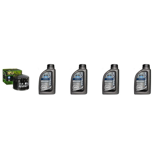Complete Mineral Engine Oil 10W40 Change Kit for ATV BOMBARDIER 500