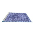 thumbnail image 2 of Ahgly Company Machine Washable Indoor Round Persian Blue Traditional Area Rugs, 3' Round, 2 of 4
