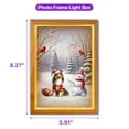 thumbnail image 5 of Hello Winter Shetland Sheepdog Football Snowman Welcome Snowy Morning Acrylic Plaque with Wood Photo Frame Box Sheltie Dog Lover Gifts Light Box - 01012, 5 of 5