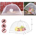 thumbnail image 7 of Ledeak 3 Pcs Mesh Screen Food Cover, 12 Inch Tents Popup Collapsible Food Cover, Food Protector Tent Net Screen Umbrella for Keeping Out Flies Bugs Mosquitos Picnics (White), 7 of 7