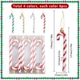 thumbnail image 2 of 4 Sets 4 Colors Plastic Candy Cane Pendant Decorations for Christmas Tree Hanging Ornaments Mixed Color 190x31x10.5mm 1 set/color Diy, 2 of 5