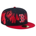 thumbnail image 3 of Men's New Era Navy/Red Boston Red Sox Retro Pattern 59FIFTY Fitted Hat, 3 of 6