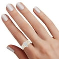 thumbnail image 7 of AFFY 0.50CT White Cubic Zirconia Wedding Bridal Ring Set in 14K Yellow Gold over Sterling Silver-6, 7 of 7