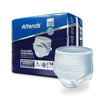 Attends Incontinence Underwear, Unisex Pull On, Absorbent, Large, 56 Count