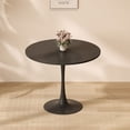 thumbnail image 6 of Miniyam 31.5" Round Dining Table for 2-4, Small Modern Kitchen Table with Black Pedestal Base, 6 of 7