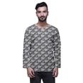 thumbnail image 1 of Atasi Printed Keyhole Nack Short Kurta Men ShirtWith Long Sleeves For Men, 1 of 1