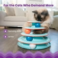 thumbnail image 3 of Chase Meowtain Interactive Cat Track Toy with Spinning Balls, 3 of 9