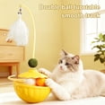thumbnail image 4 of PrimeGo Interactive Wobble Cat Toy Kitten Treat Dispenser Multi-Functional Toy with Feather Teaser Wand Track Ball for Indoor Cats Exercise Play Hunting Instinct, 4 of 7