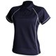 thumbnail image 1 of Finden & Hales- Polo de deportes Coolplus con ribetes para mujer (Azul marino/ Blanco), 1 of 1