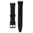 thumbnail image 2 of 17mm Silicone Rubber Watch Strap Band Waterproof Watchbands Black, 2 of 6