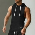 thumbnail image 6 of Afdoent Men's Tank Top Male Slim Sleeveless Lightweight Hoodie Sweatshirt Vest Hoodie Casual Streetwear, 6 of 9
