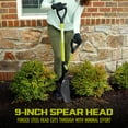 thumbnail image 5 of Sun Joe Shovelution Strain-Reducing Spear-Head Digging Garden Shovel, 9-inch Steel Head, 5 of 8