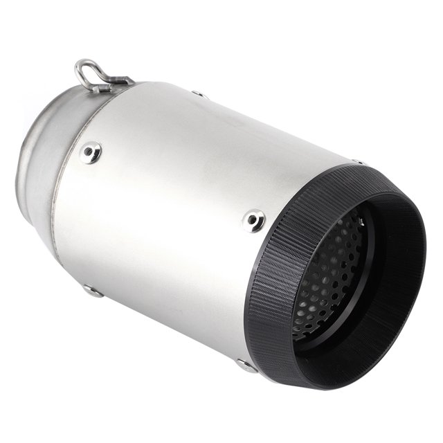 Tubo De Escape Tubo De Escape De Acero Punta De Escape Accesorio De Motocicleta 60 Mm / 2.36in Tubo De Escape De Cola Redonda De Motocicleta Universal Apto Para Kawasaki ANGGREK Steel Exhaust Pipe