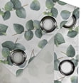 thumbnail image 4 of Ambesonne Leaf Grommet Curtain, Watercolor Eucalyptus Art, 50" x 72", Green Pale Brown White, 4 of 6