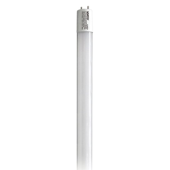 Satco (25 Pack) Tube Lighting, Part Number S39904;17 Watt T8 LED; 4Ft; 3000K; Medium Bi Pin base; 50000 Average rated hours; 2100 Lumens; Type B; Ballast Bypass; Single or Double Ended Wiring
